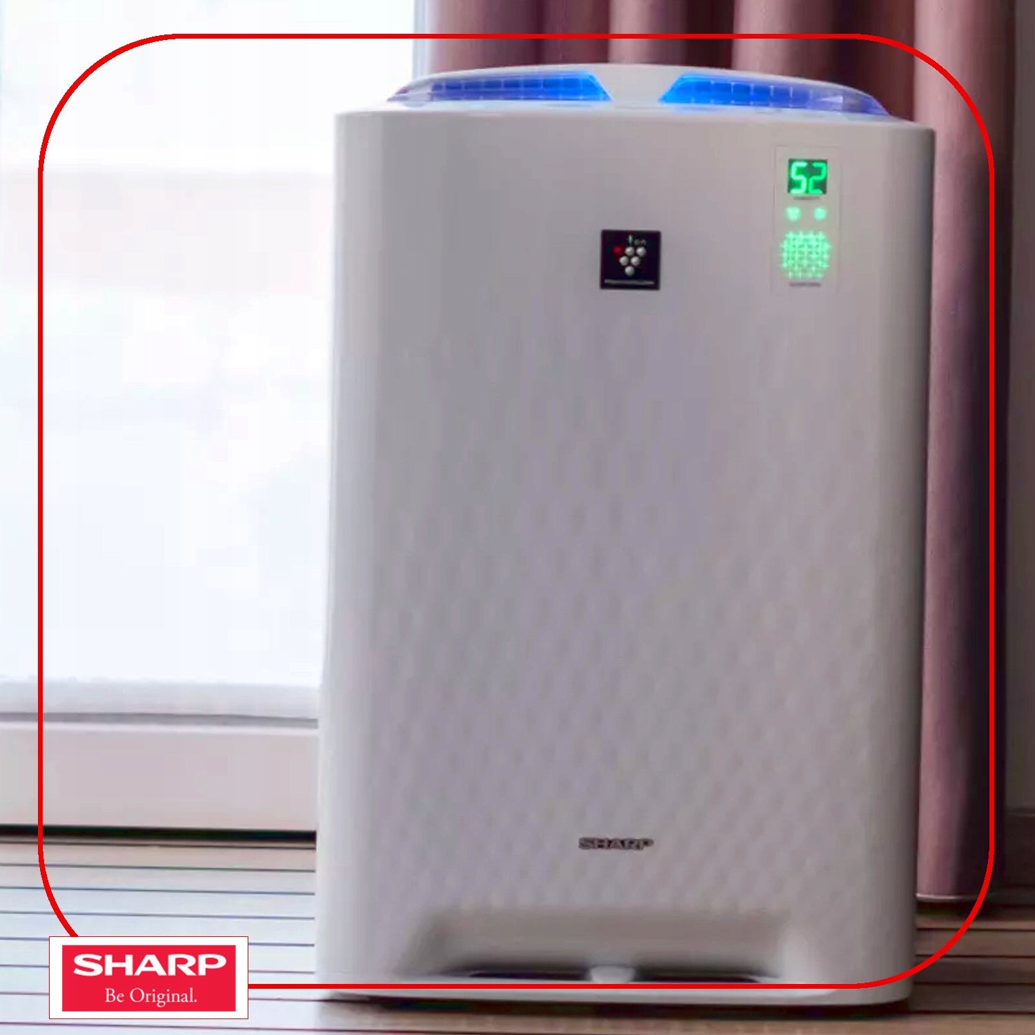 SHARP AIR PURIFIER HUMIDIFIER KCA50EUW HEPA POWERFUL SILENT IONIZATION Model KC-A50EUW