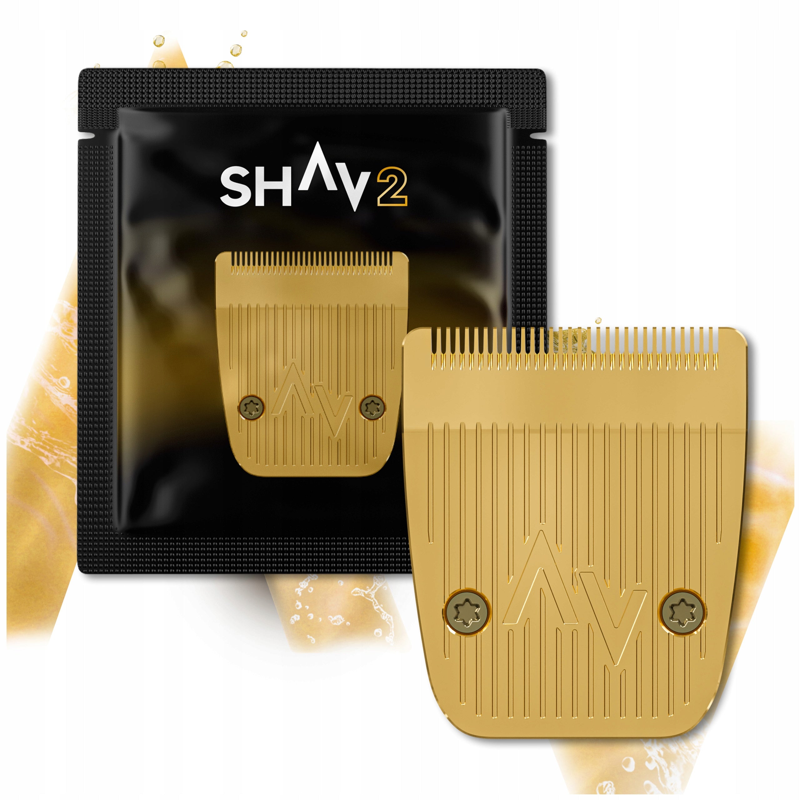 SHAV 2 - 3x Replacement Steel Blade for Hair Clippers | GOLD Packaging status original