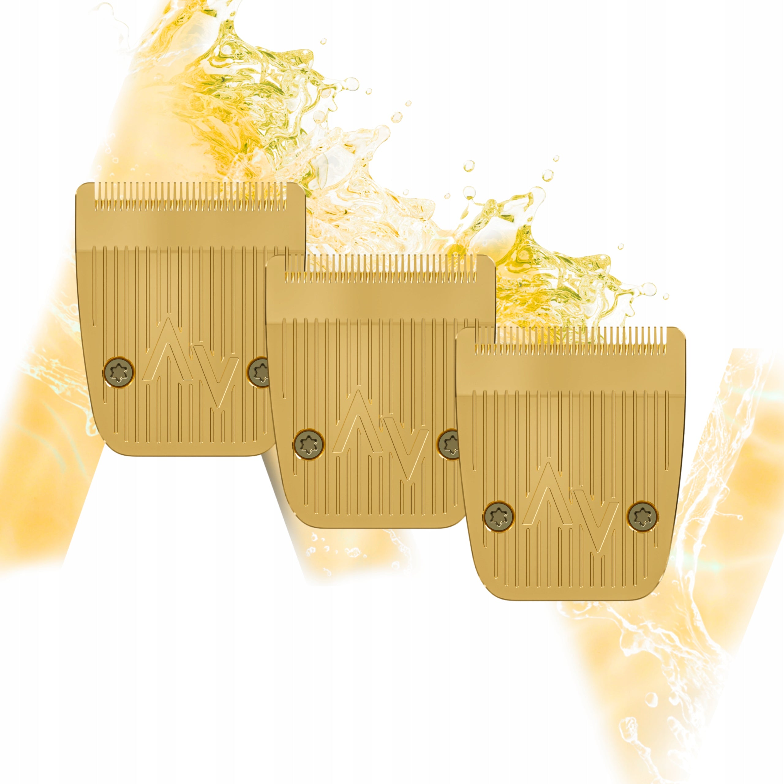 SHAV 2 - 3x Replacement Steel Blade for Hair Clippers | GOLD