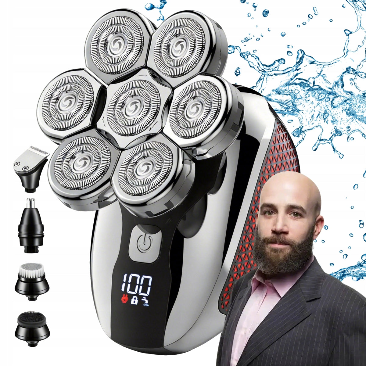 SHAVER MEN'S BEARD FACE SHAVER ELECTRIC TRIMMER