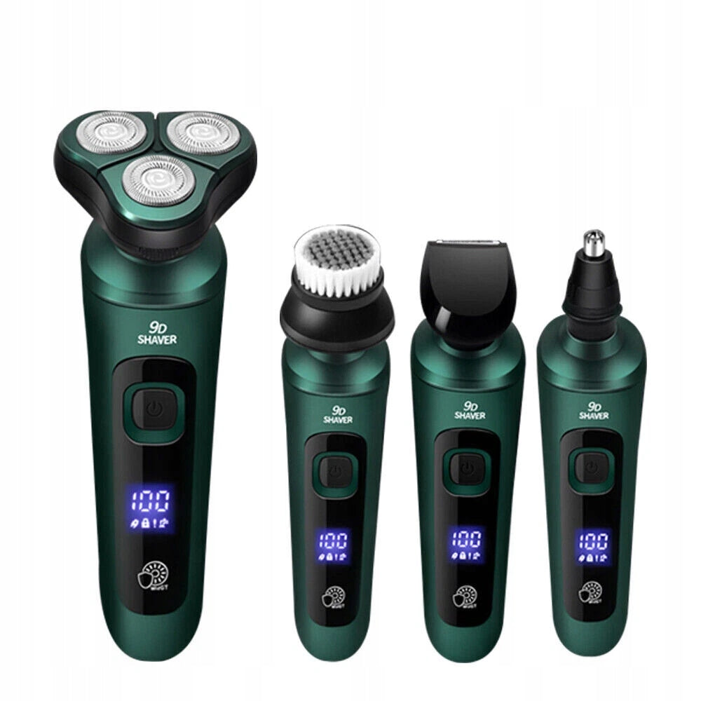 SHAVER MEN'S TRIMMER BEARD CLIPPER NOSE EARS WET&DRY USB ZREE 3IN1
