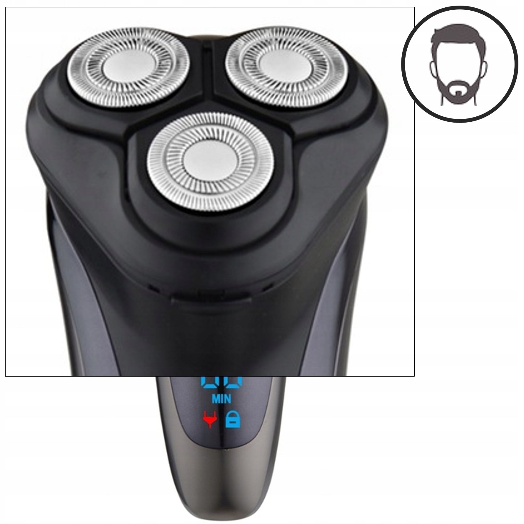 SHAVER MEN'S TRIMMER RAZOR WATERPROOF WET&DRY USB KRONOS Brand Zilan