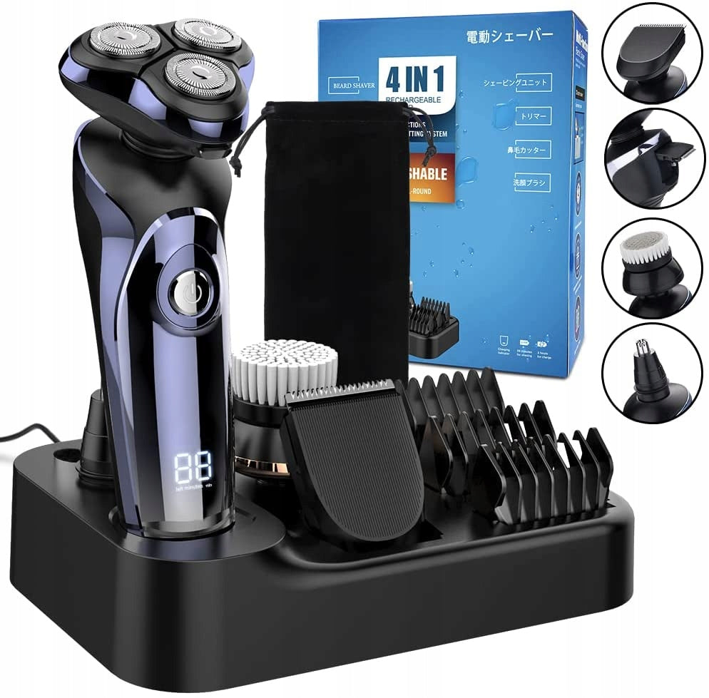 SHAVER WITH LCD 4IN1 HAIR CLIPPERUSB