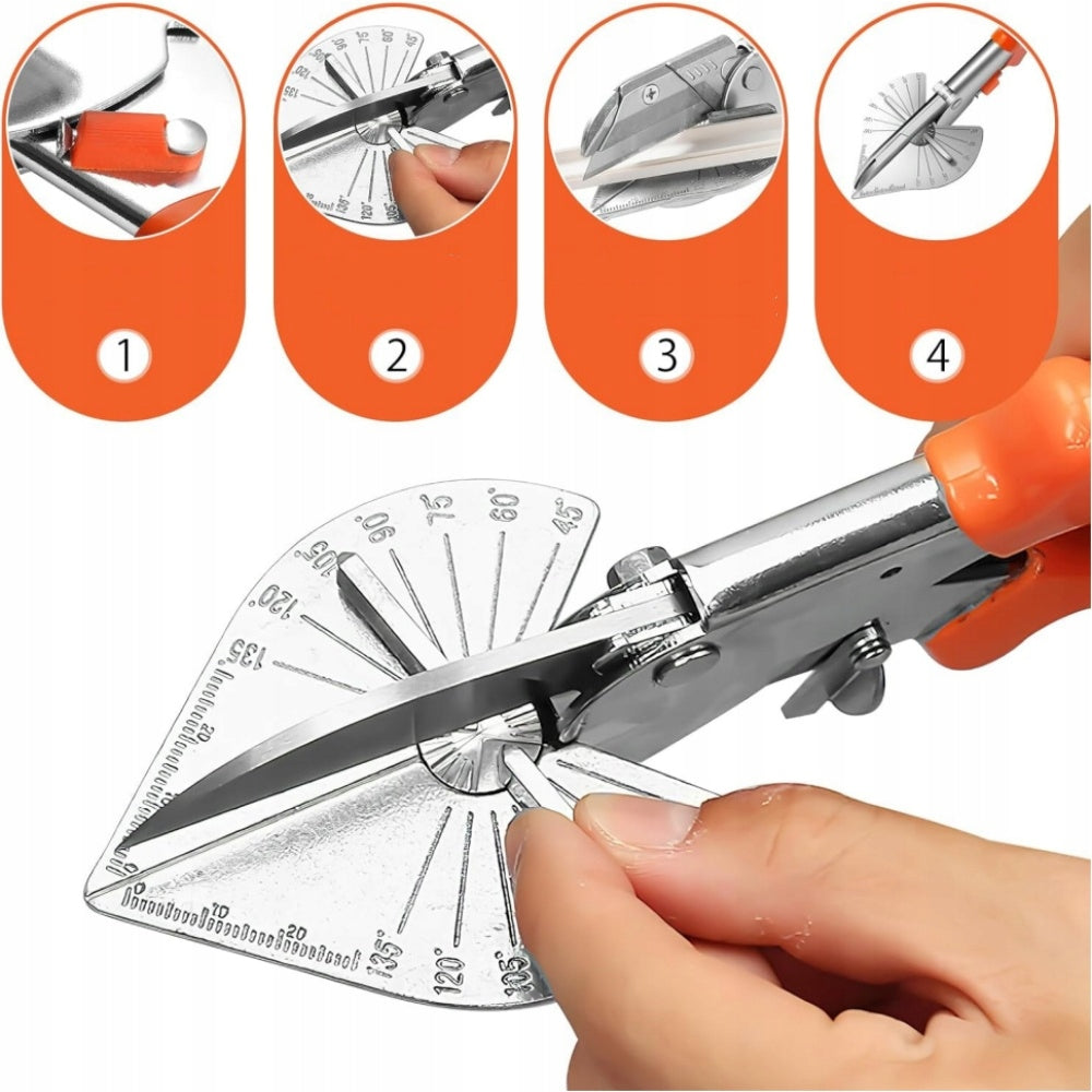 SHEARS FOR CUTTING AGAINST SEALS PROFILE STRIPS WITH PROTRACTOR 10 blades Brand no brand