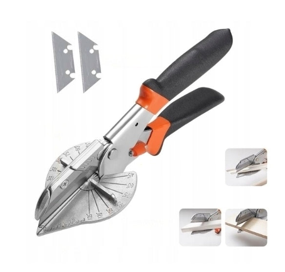 SHEARS FOR CUTTING AGAINST SEALS PROFILE STRIPS WITH PROTRACTOR +2*blade
