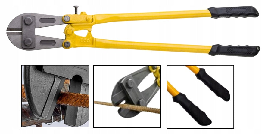 SHEARS FOR CUTTING WIRES AND CHAIN RODS, HARDENED, 600mm, 24'', CR-MO STEEL Brand HuW