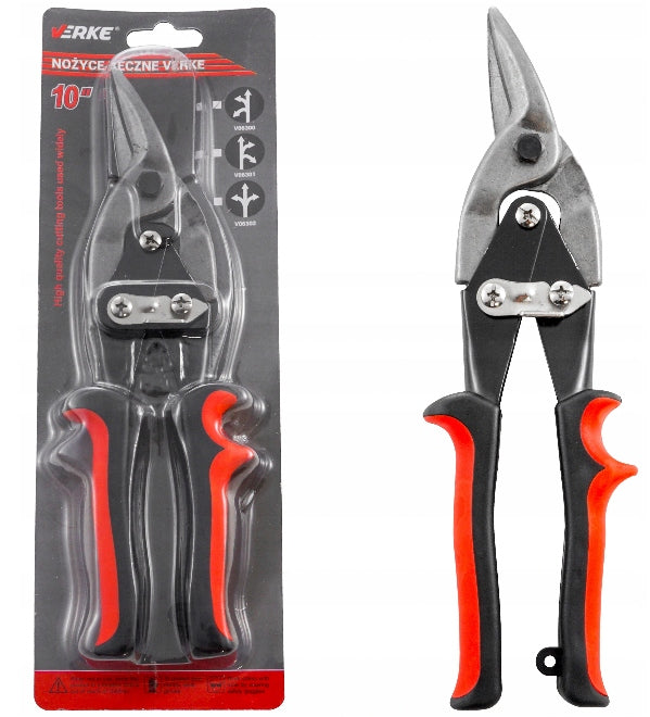 SHEET METAL CUTTING HAND SHEARS 10'' LEFT VERKE Brand Verke