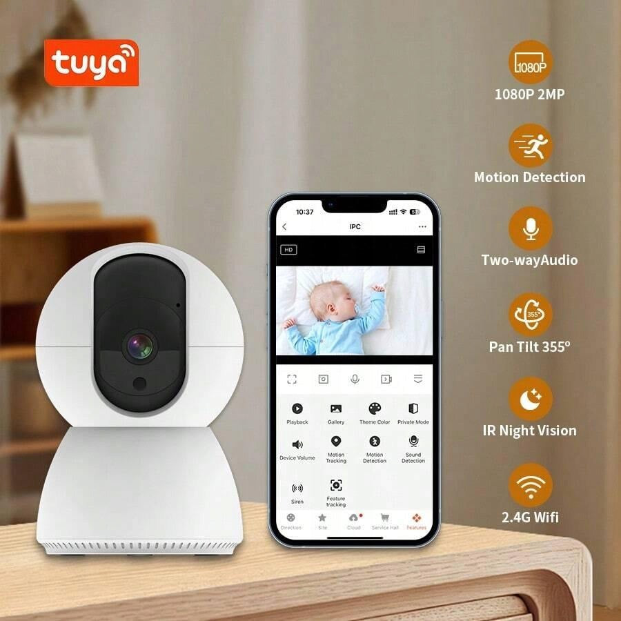 SHEIN BABY MONITOR 1080P S07__12X8CM Color white