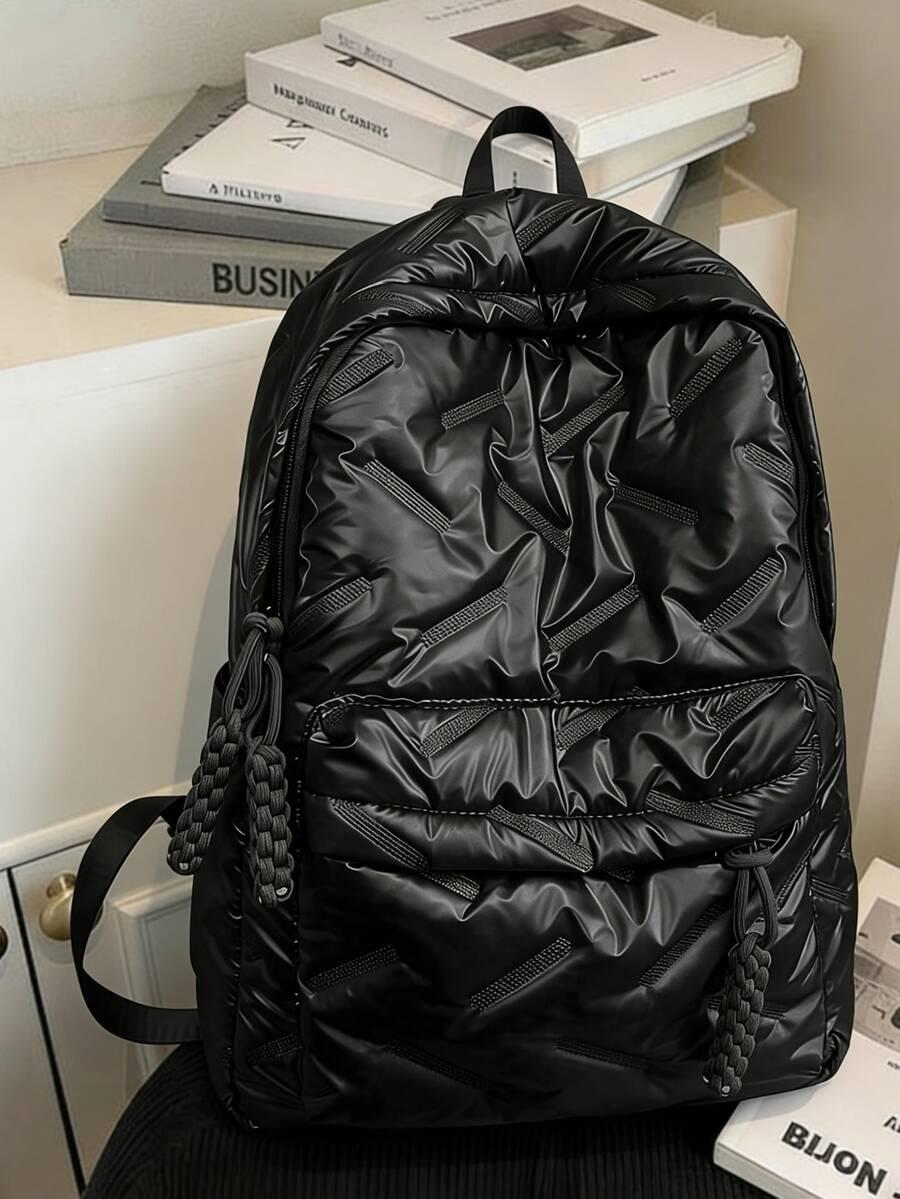 SHEIN BLACK CASUAL BACKPACK 29X13X40CM Brand Shein