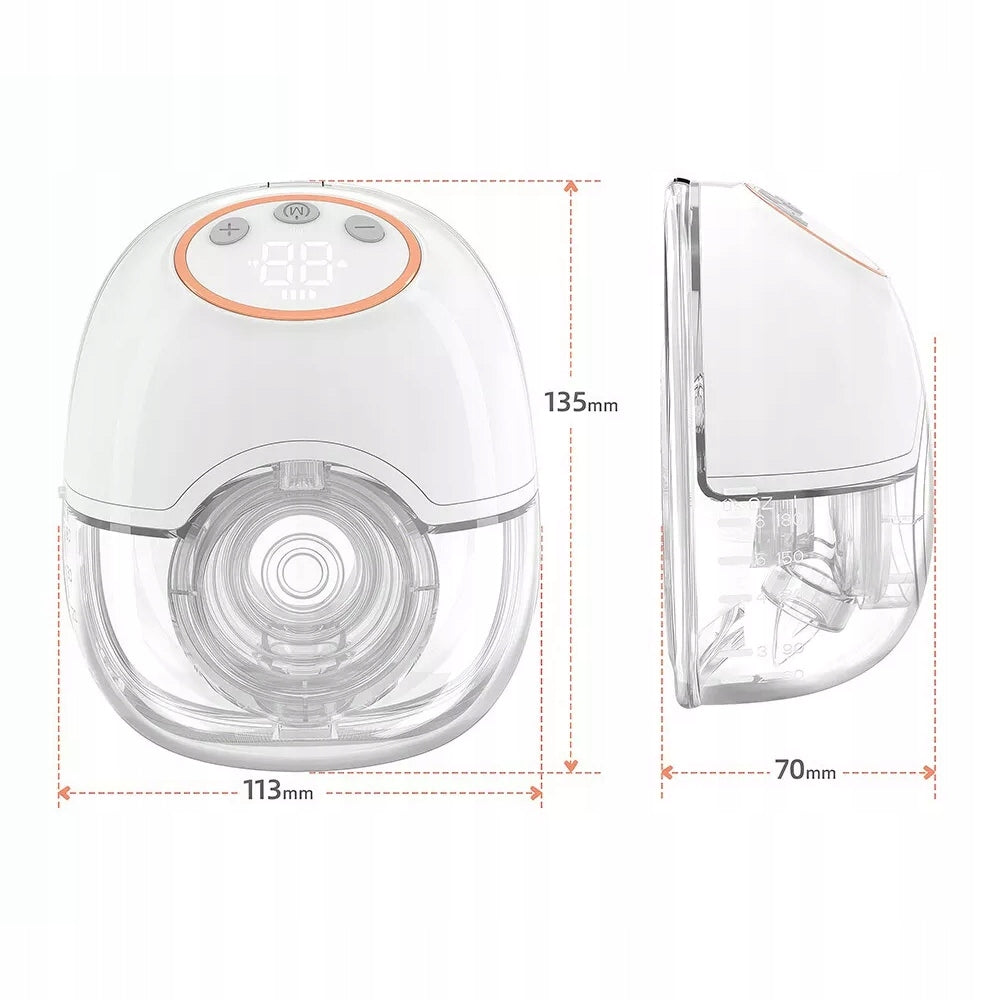 SHELL BREAST PUMP ELECTRIC WIRELESS HANDS-FREE PORTABLE 150ML Packaging status original