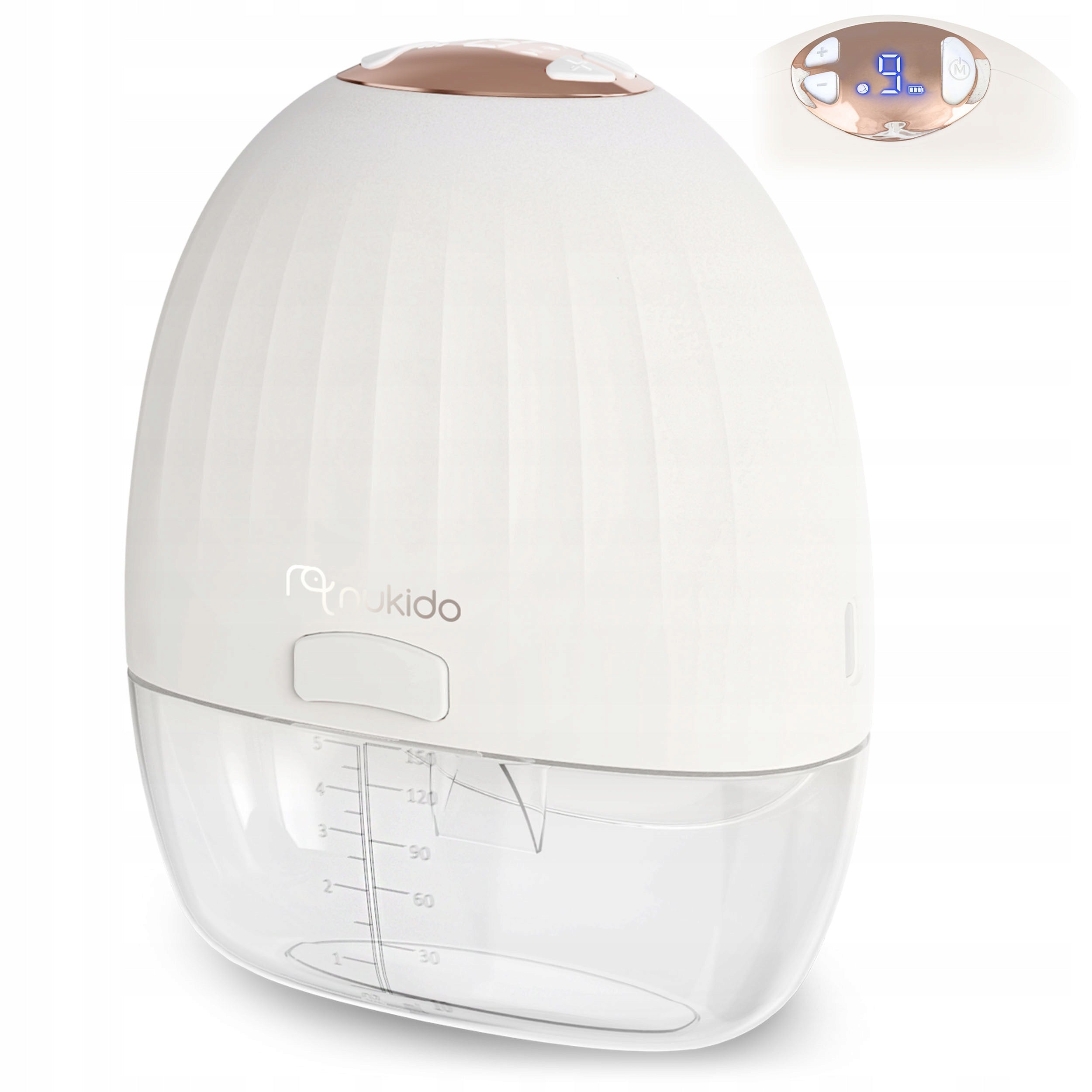SHELL BREAST PUMP ELECTRIC WIRELESS HANDS-FREE PORTABLE NUKIDO