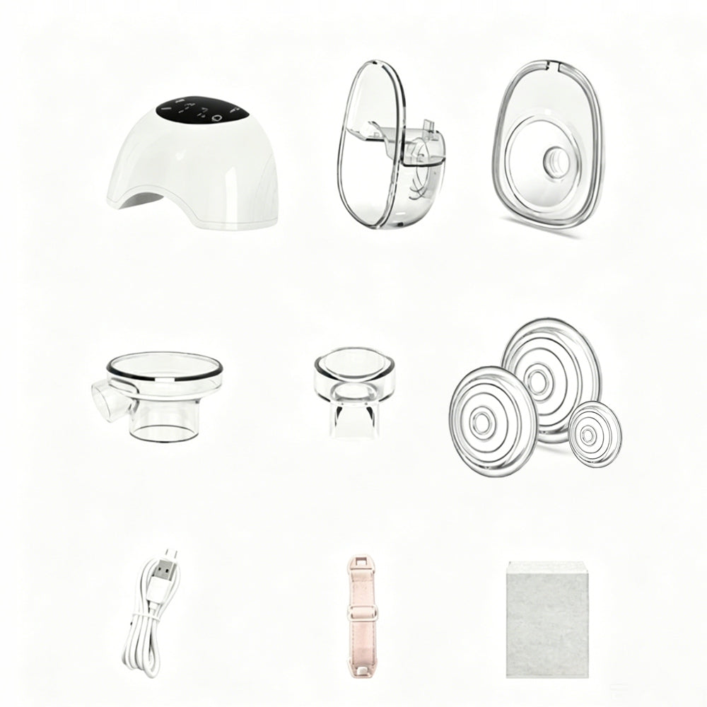 SHELL BREAST PUMP ELECTRIC WIRELESS HANDSFREE 12 GEARS PORTABLE Medical device no