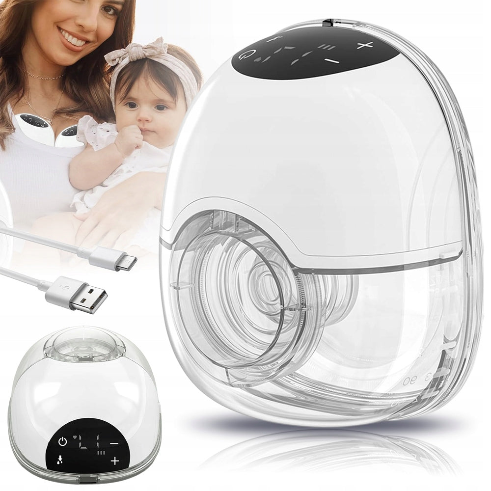 SHELL BREAST PUMP ELECTRIC WIRELESS HANDSFREE 12 GEARS PORTABLE