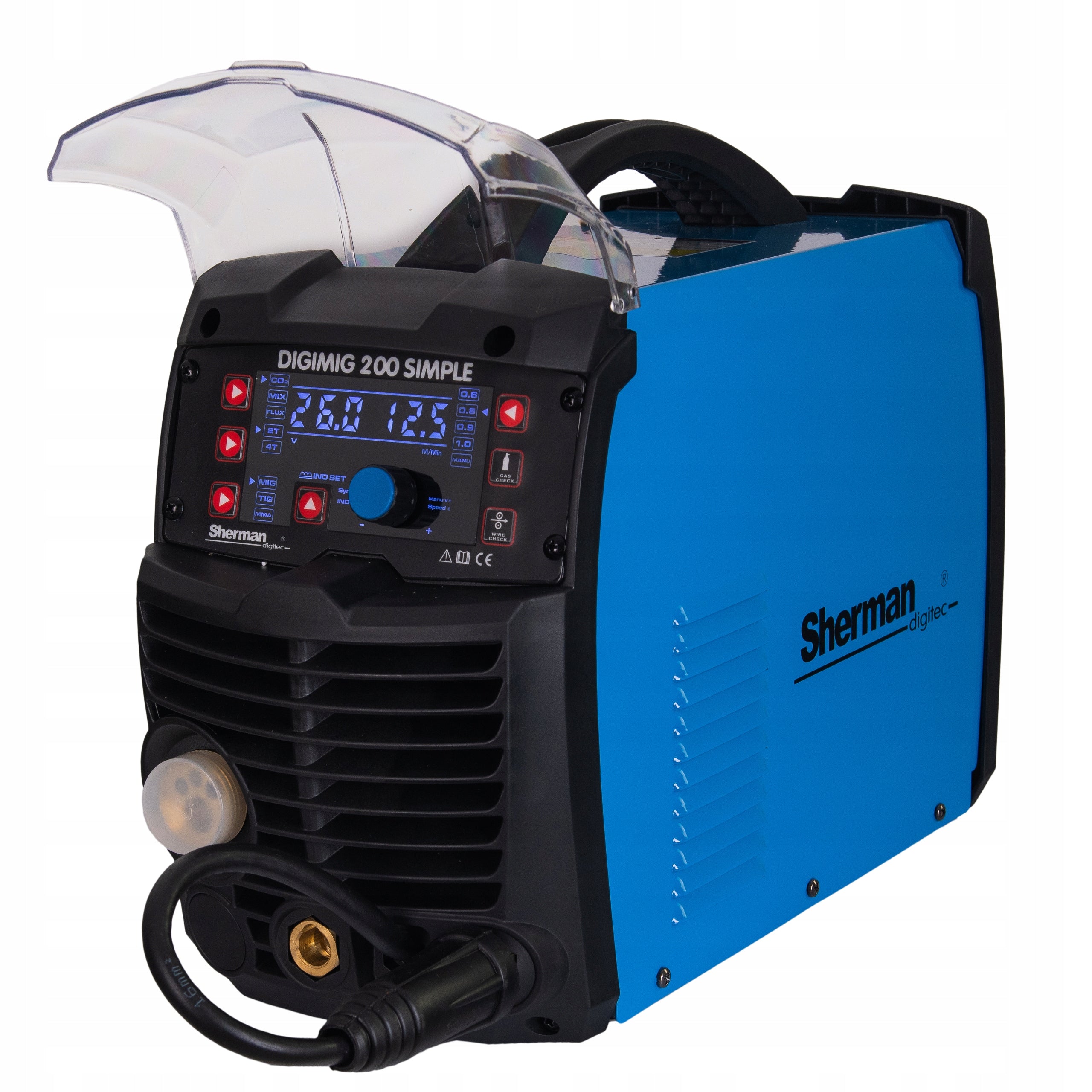 SHERMAN DIGIMIG 200 SIMPLE MIG MMA TIG 200A 230V IGBT 3IN1 MIGOMAT WELDING MACHINE Packaging status original