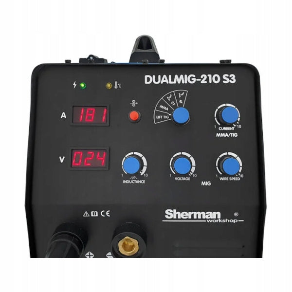 SHERMAN MIG DUALMIG 210 S3 TIG MMA WELDING MACHINE Brand Sherman