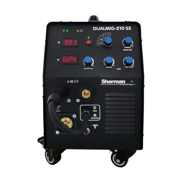 SHERMAN MIG DUALMIG 210 S3 TIG MMA WELDING MACHINE Packaging status original