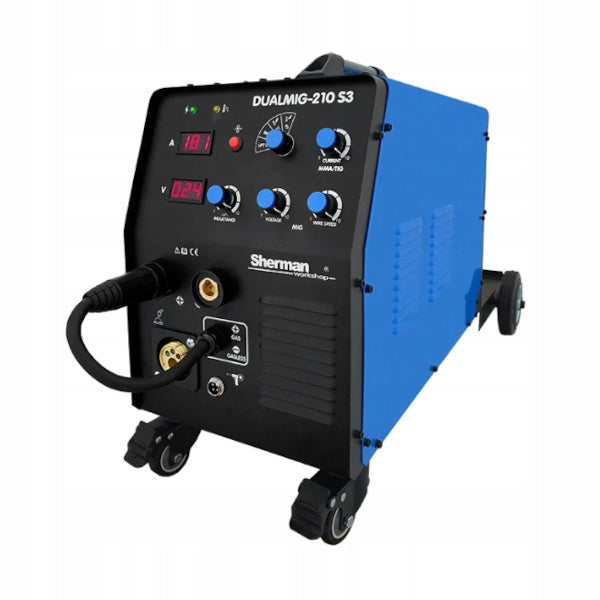 SHERMAN MIG DUALMIG 210 S3 TIG MMA WELDING MACHINE
