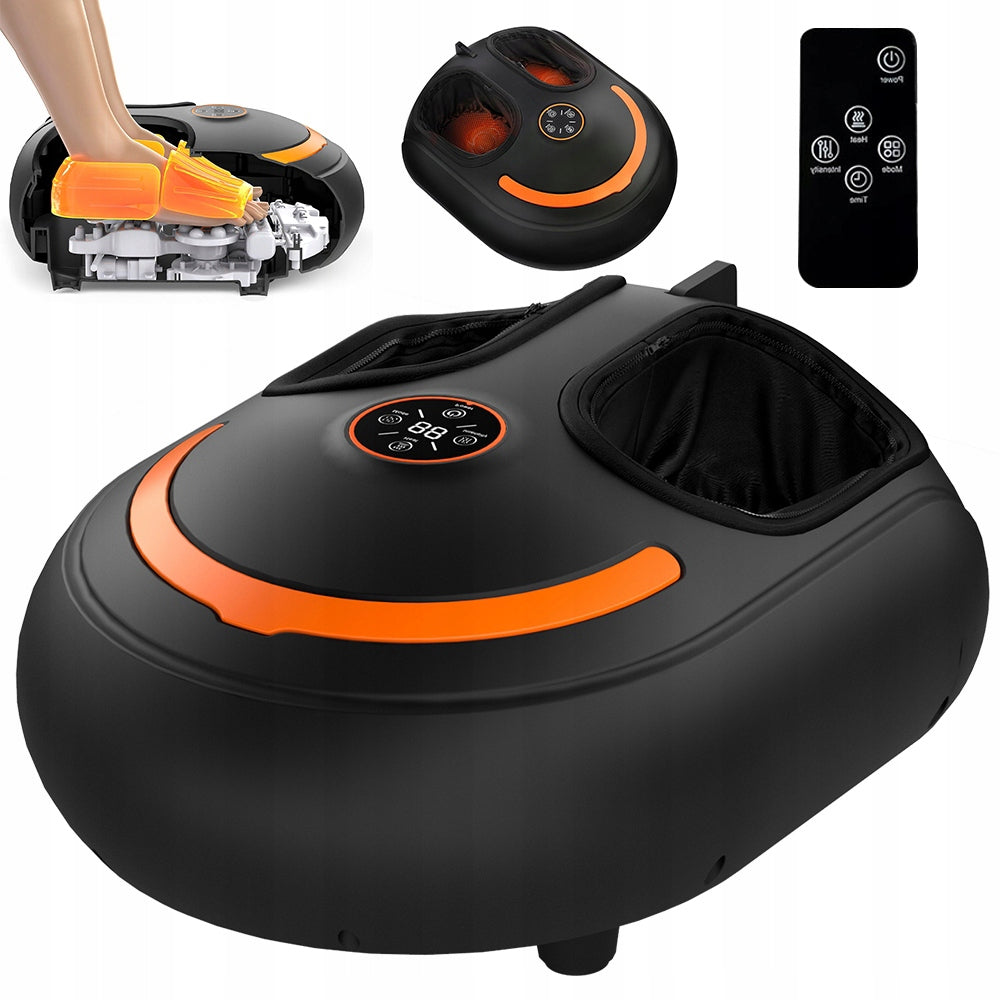 SHIATSU FOOT MASSAGER WITH 4 MASSAGE MODES, 6 AIR LEVELS + REMOTE CONTROL