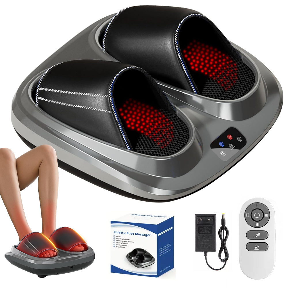 SHIATSU LEG FOOT MASSAGER HEATING 3 MODES LEG RELIEF AUTOMATIC OFF