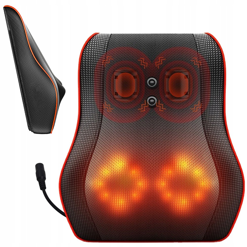 SHIATSU MASSAGE PILLOW FOR BACK NECK BODY LEGS HANDS QUIET HEATING