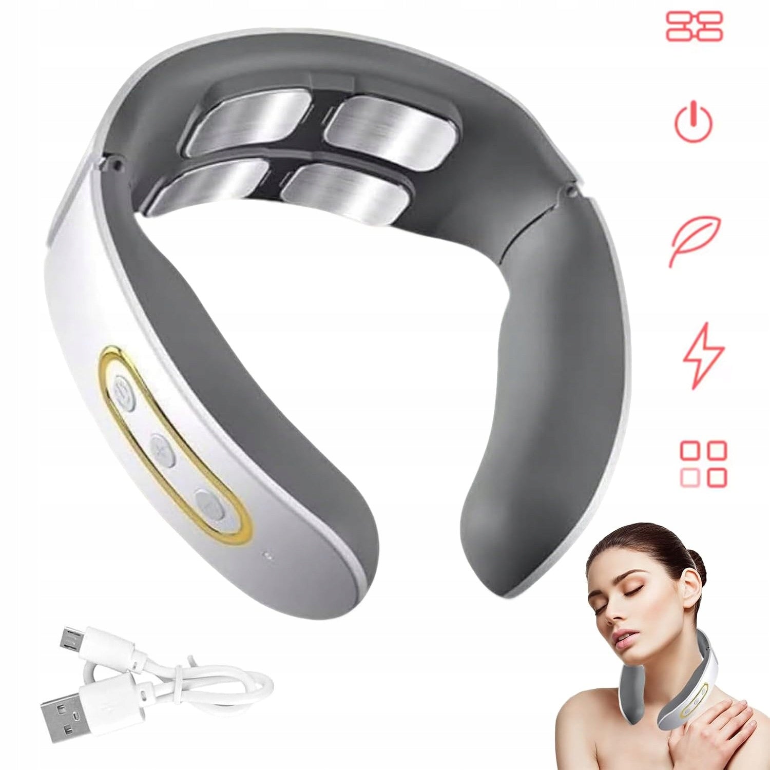 SHIATSU MASSAGER FOR BACK NECK WARMING ELECTRIC NECK MASSAGER Medical device no