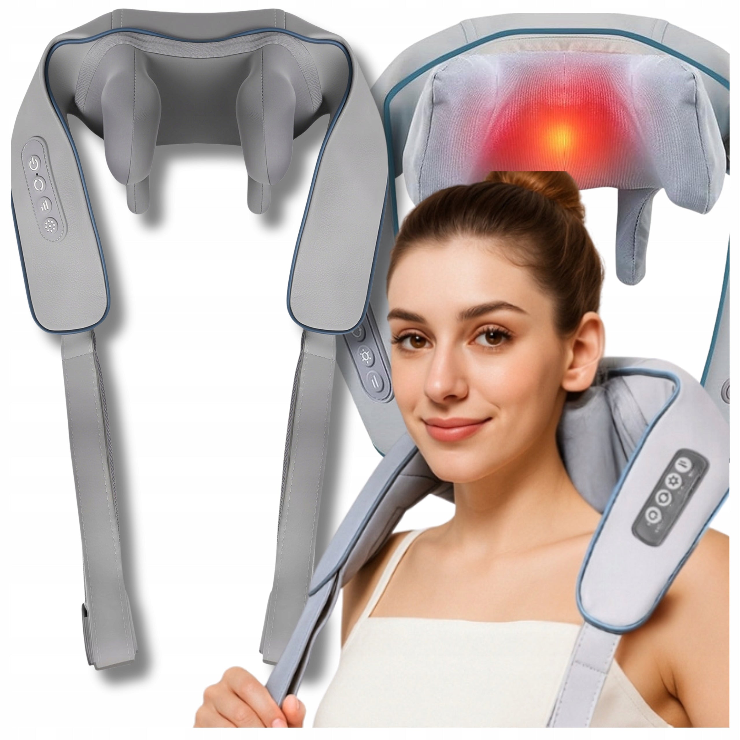 SHIATSU MASSAGER FOR NECK BACK FEET BODY WARMING GIFT MOM'S DAY