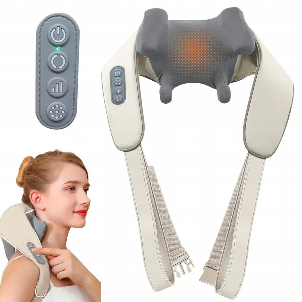 SHIATSU NECK AND BACK MASSAGER, DEEP BACK TISSUE NECK MASSAGER Brand no brand