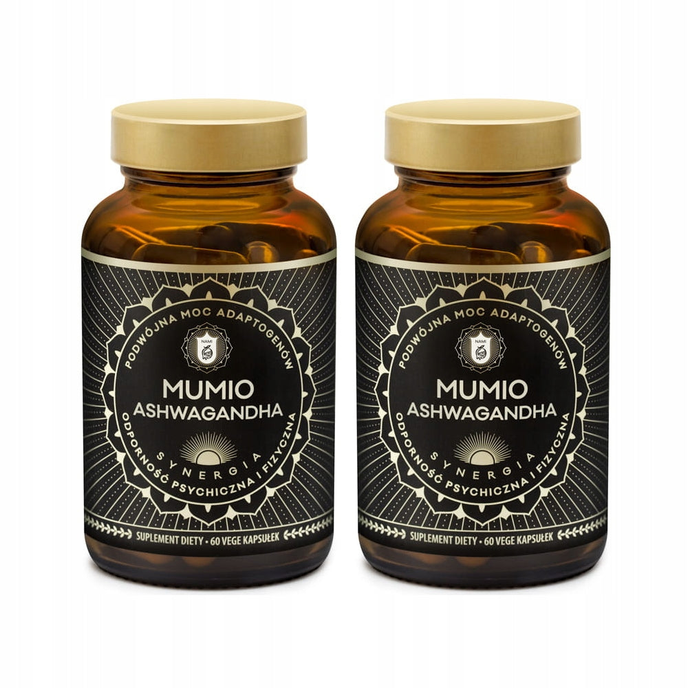 SHILAJIT MUMIO Ashwagandha adaptogen supplement for vitality immunity 60caps