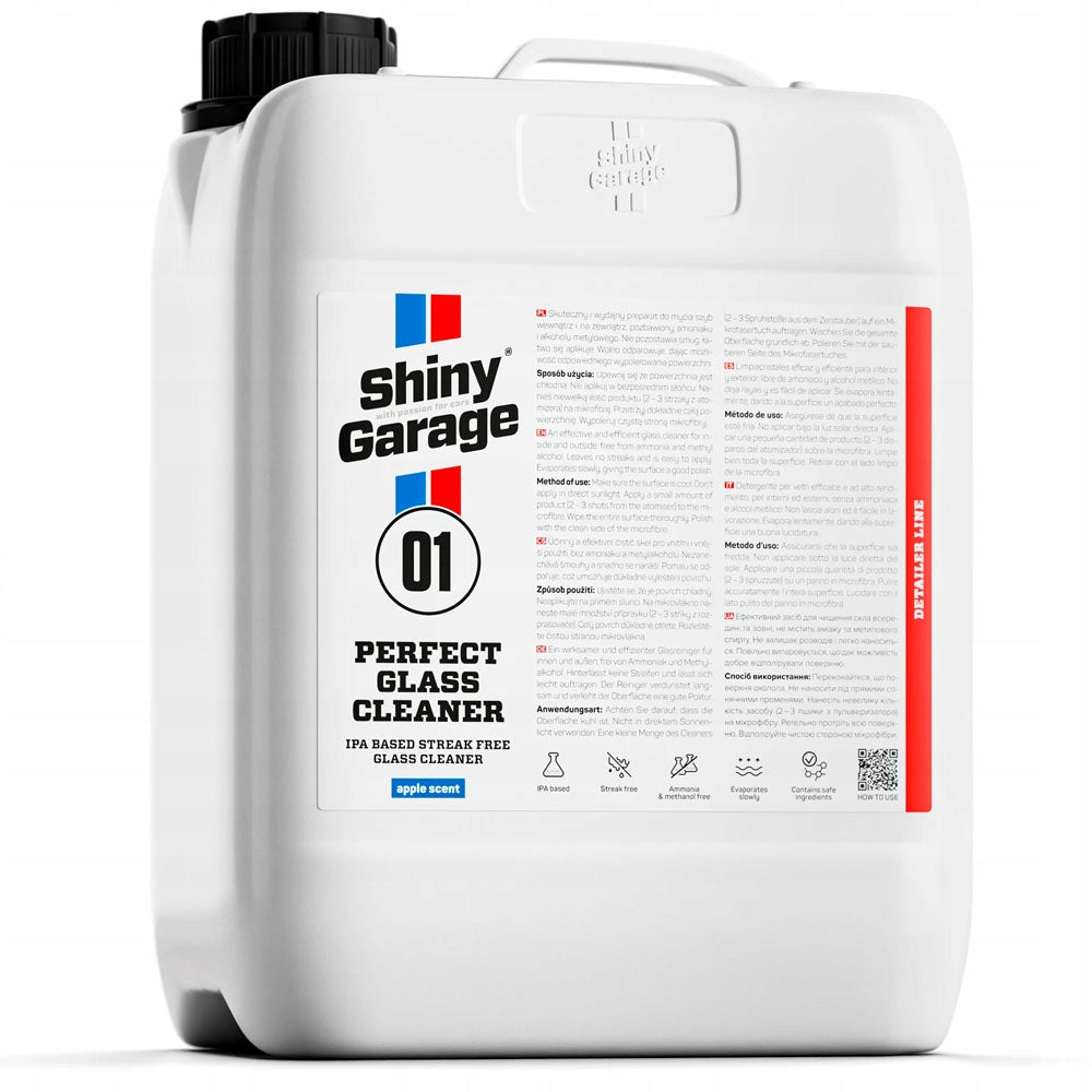 SHINY GARAGE Perfect Glass Cleaner 5L - glass cleaning agent