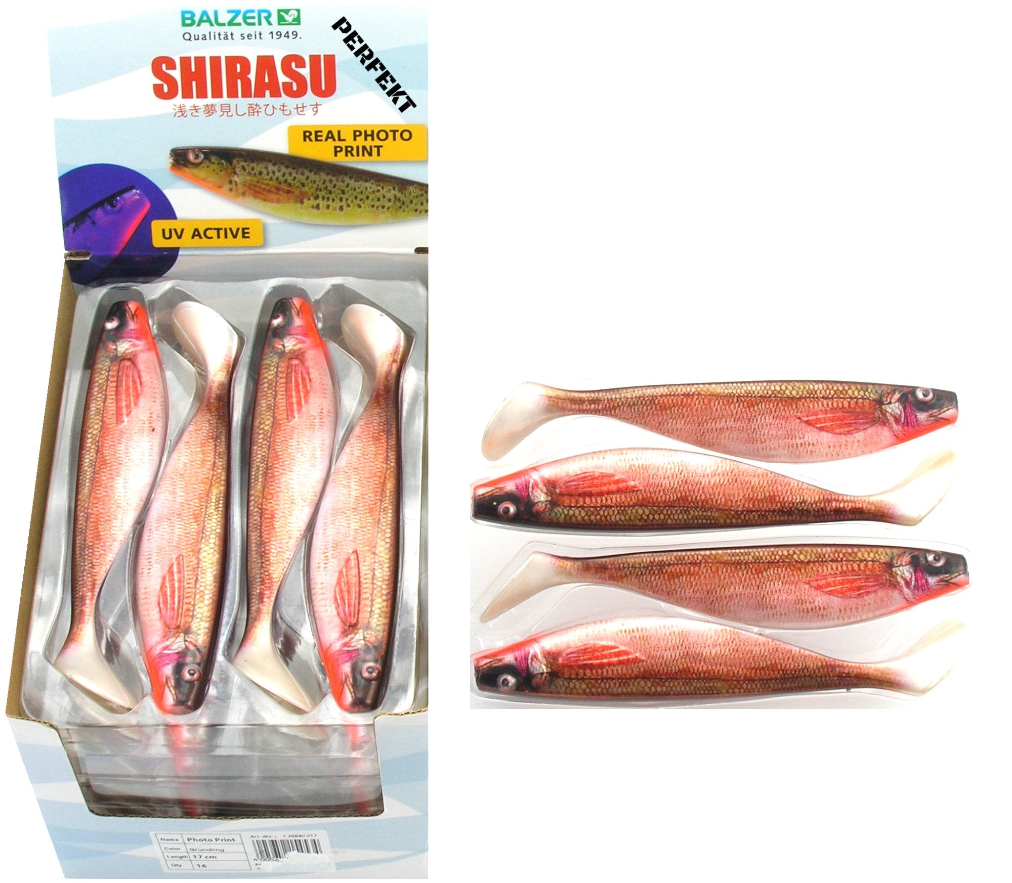 SHIRASU GAUGE 17 cm UV ACTIVE REAL PHOTO PRINT Brand Balzer