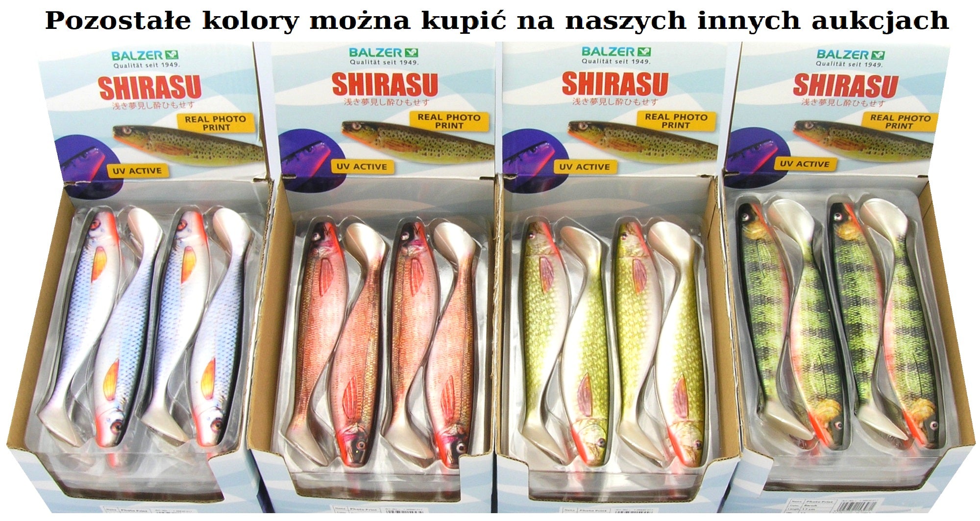 SHIRASU GAUGE 17 cm UV ACTIVE REAL PHOTO PRINT For zanders catfishes pikes