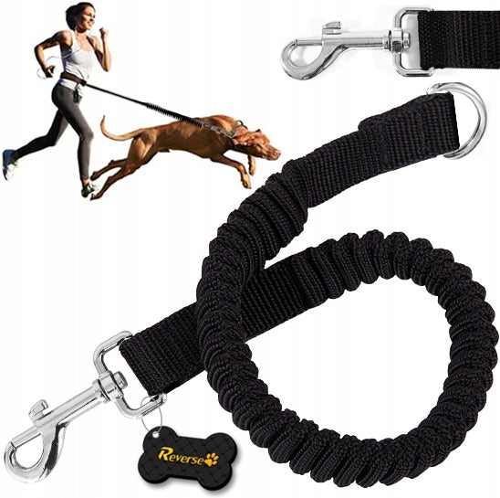 SHOCK ABSORBER FOR A TRAINING LEASH FOR A PUTTING DOG