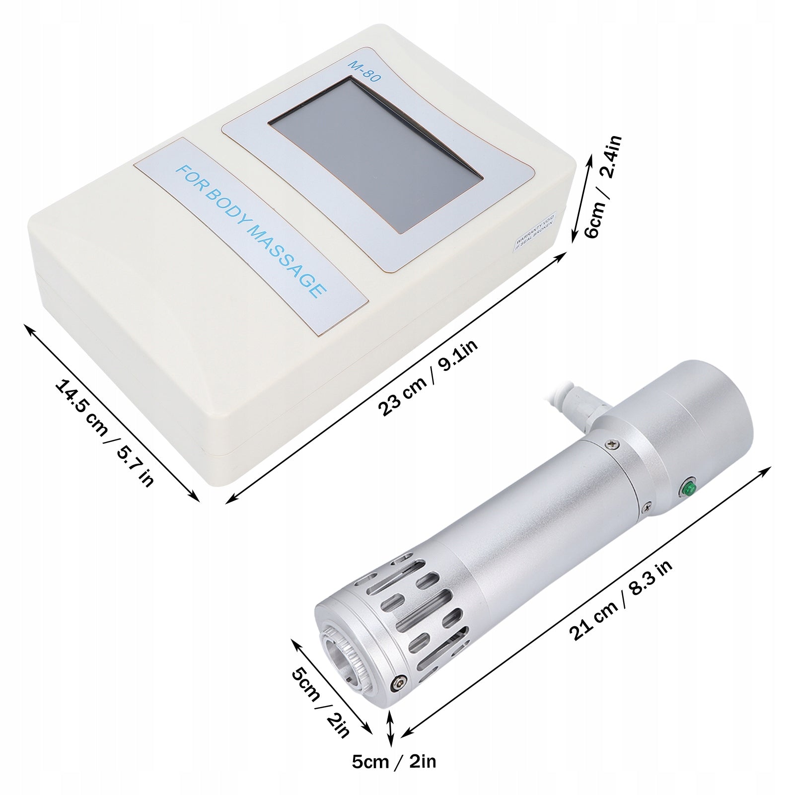 SHOCK WAVE THERAPY DEVICE ED MACHINE TIP MASSAGER 180W Brand no brand