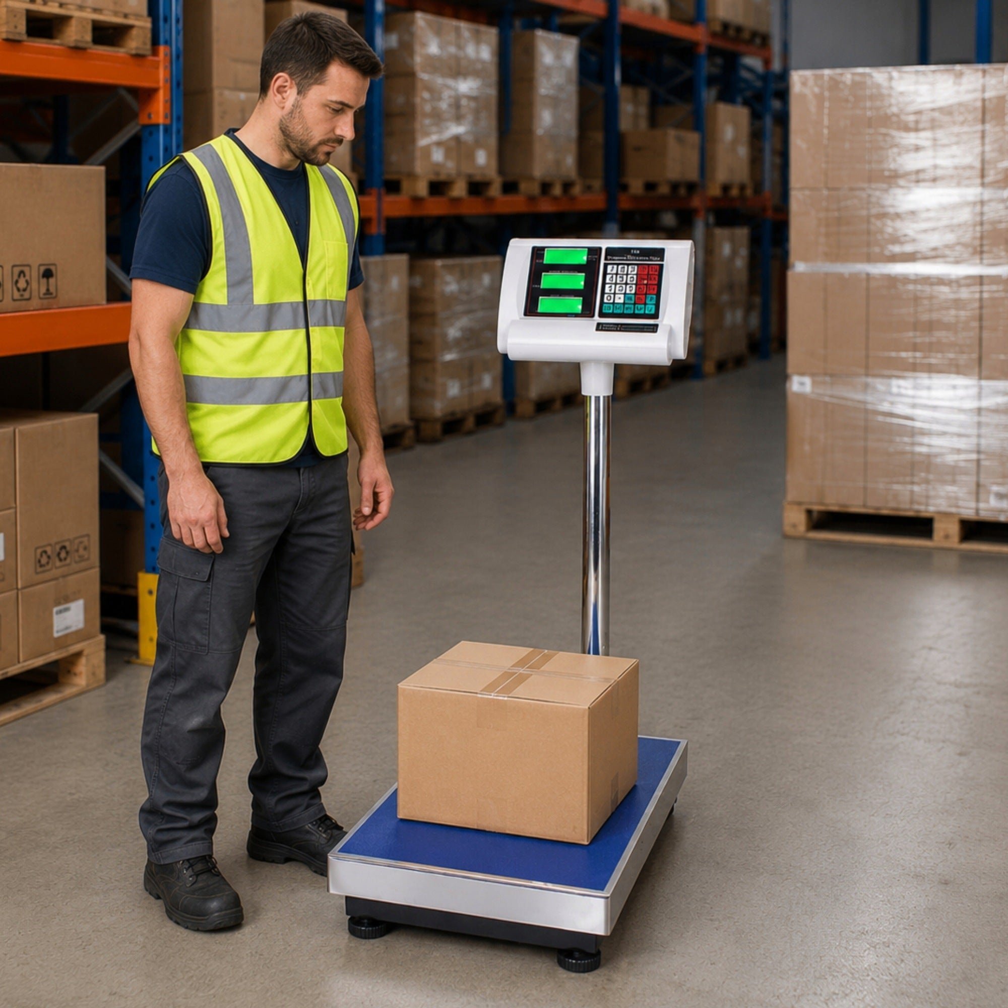 SHOP SCALE ELECTRONIC PLATFORM COMMODITY STRONG 100kg/20g Packaging status original