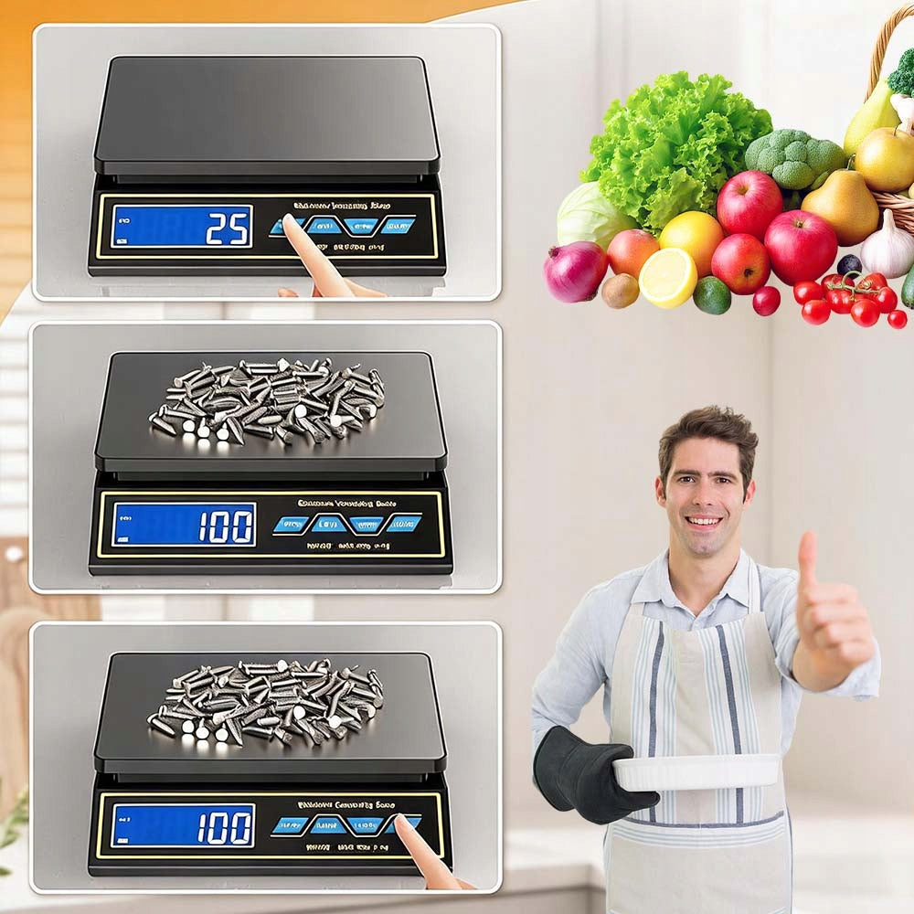 SHOP SCALE ELECTRONIC PRECISION 30KG 1G FUNCTION TARE COUNTING LCD Manufacturer code 671109311788