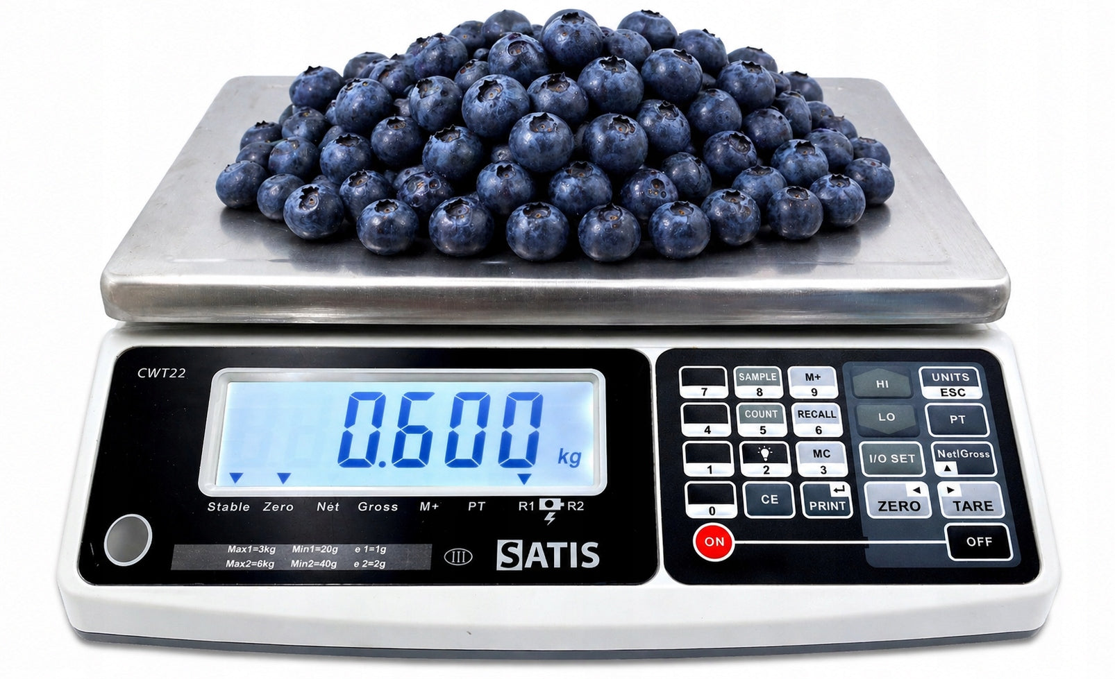 SHOP SCALE ELECTRONIC PRECISION 6kg WITH LEGALIZATION COUNTING 1g LCD
