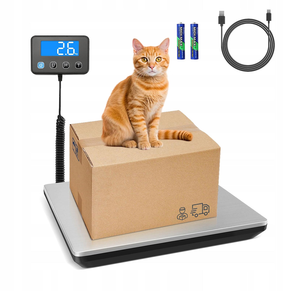 SHOP SCALE INDUSTRIAL PLATFORM LCD 200kg