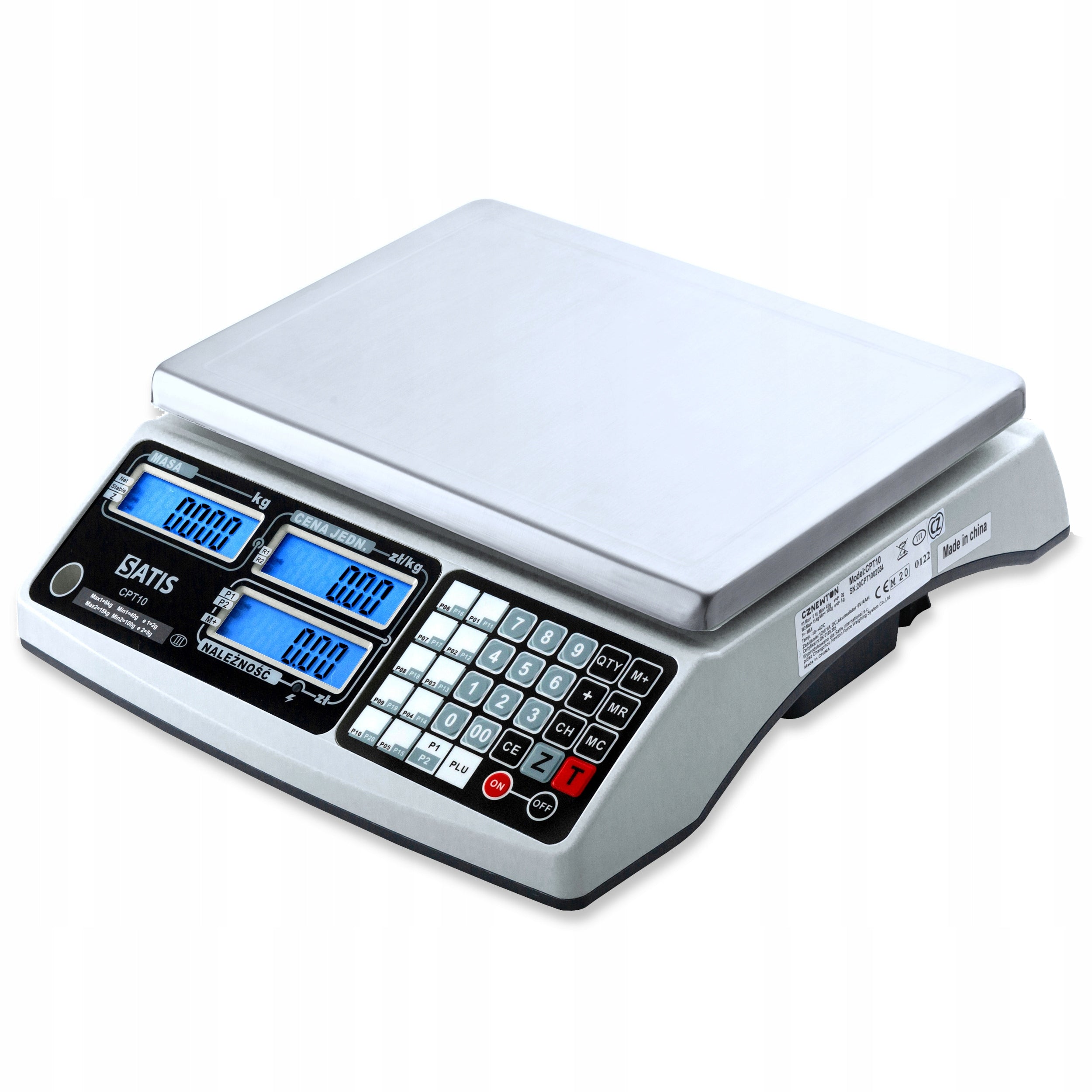 SHOP SCALE WITH LEGALIZATION COUNTING THE PRICE UP TO 15KG ELECTRONIC DIGITAL Packaging status original