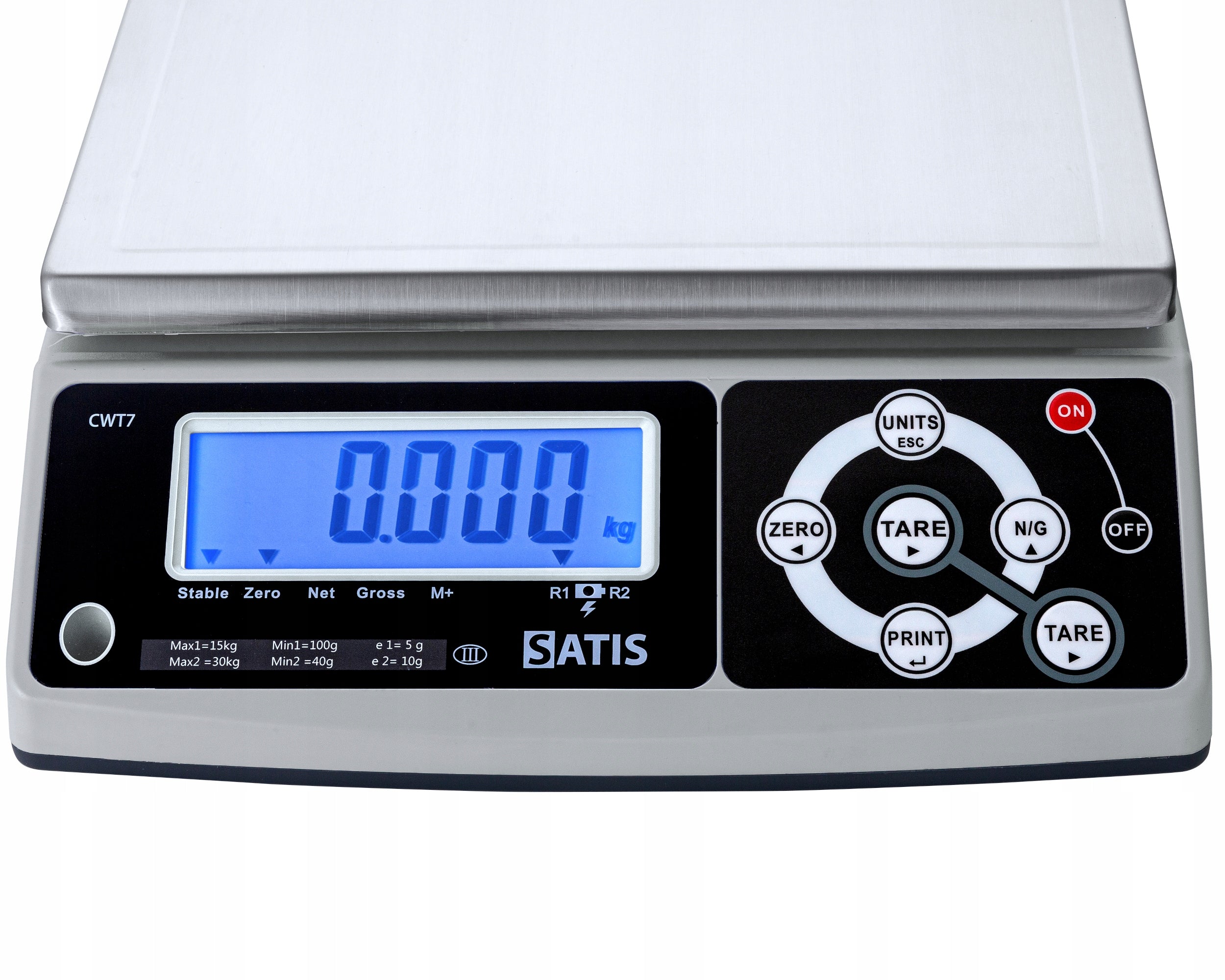 SHOP SCALE WITH LEGALIZATION UP TO 15KG ELECTRONIC ACCURATE TO STORE LCD Packaging status original
