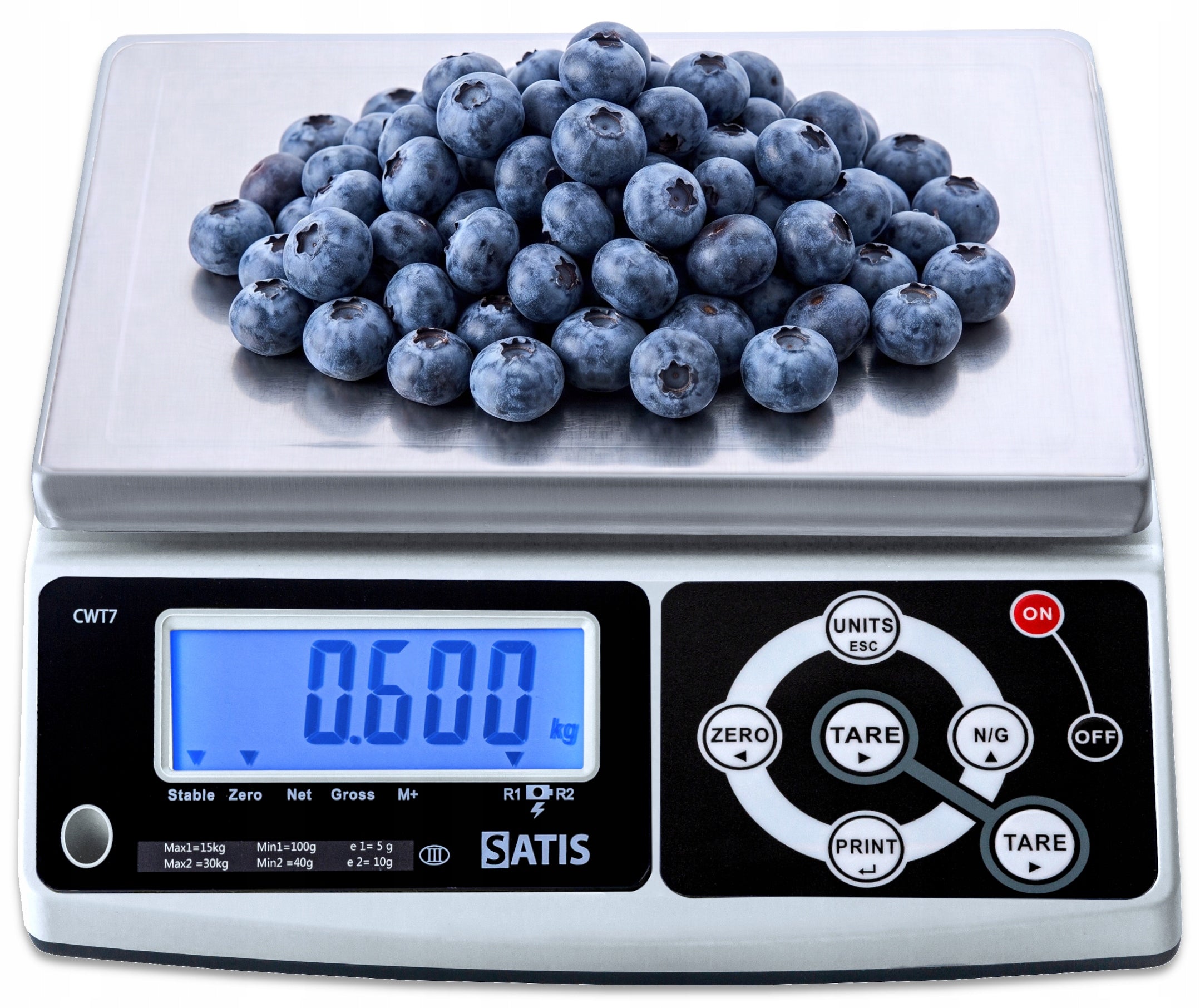 SHOP SCALE WITH LEGALIZATION UP TO 15KG ELECTRONIC ACCURATE TO STORE LCD