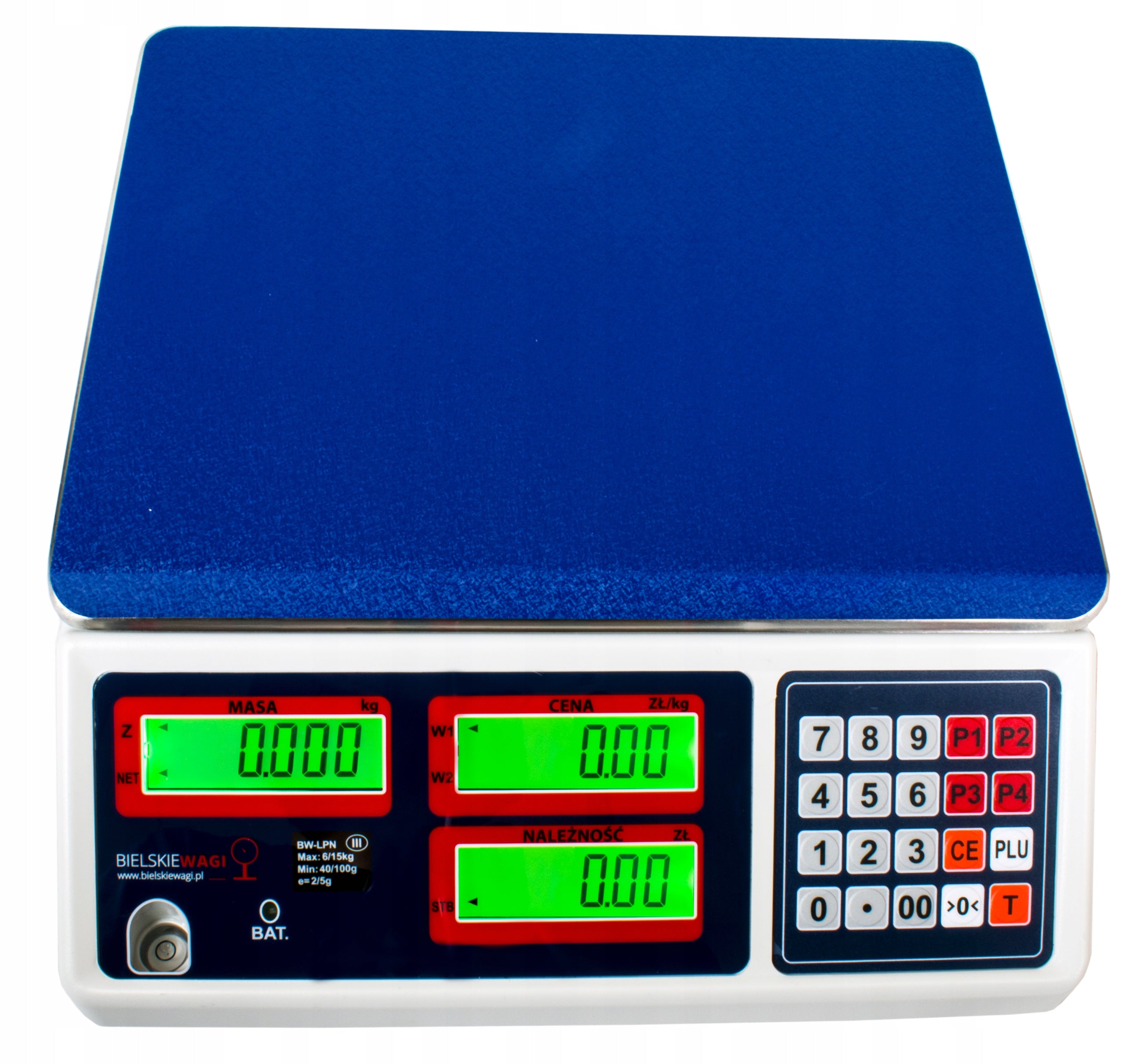 SHOP SCALE WITH LEGALIZATION UP TO 6KG ELECTRONIC CALCULATION WAREHOUSE Manufacturer code BW-LPN 6KG