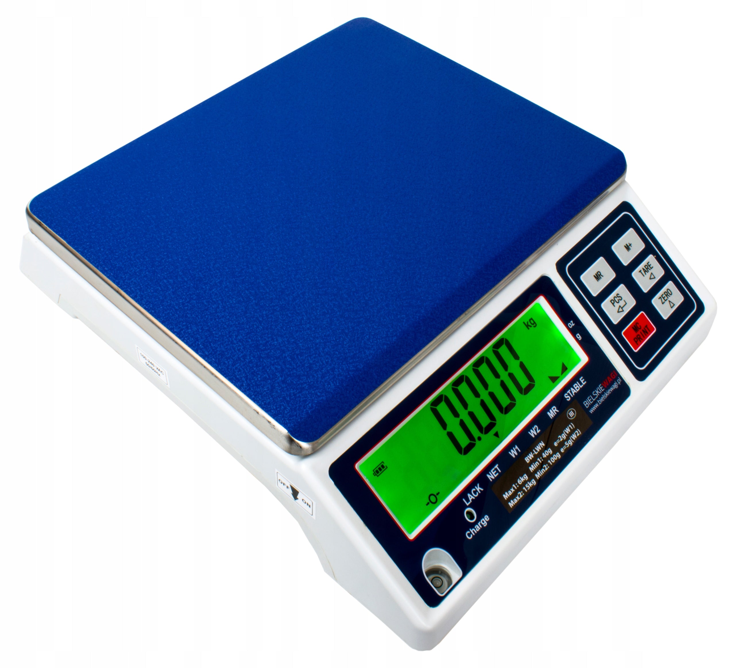 SHOP SCALE WITH STORAGE LEGALIZATION COUNTING PIECES 6/15kg ELECTRONIC Manufacturer code BW-LWN 6/15KG