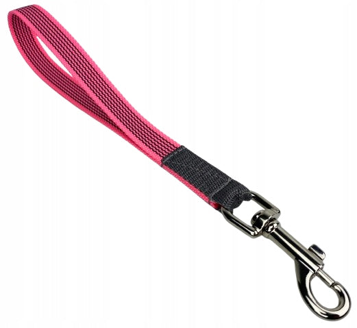 SHORT LEASH FOR DOG-HAND RUBBERIZED TAPE 20 MM
