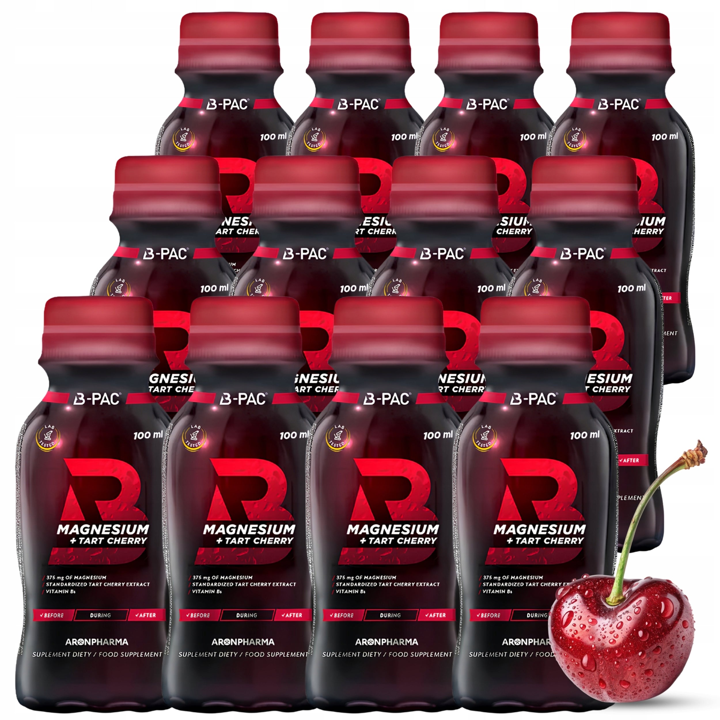 SHOT MAGNESIUM VITAMIN B6 CONTRACTIONS ENERGY REGENERATION TART CHERRY 100ml