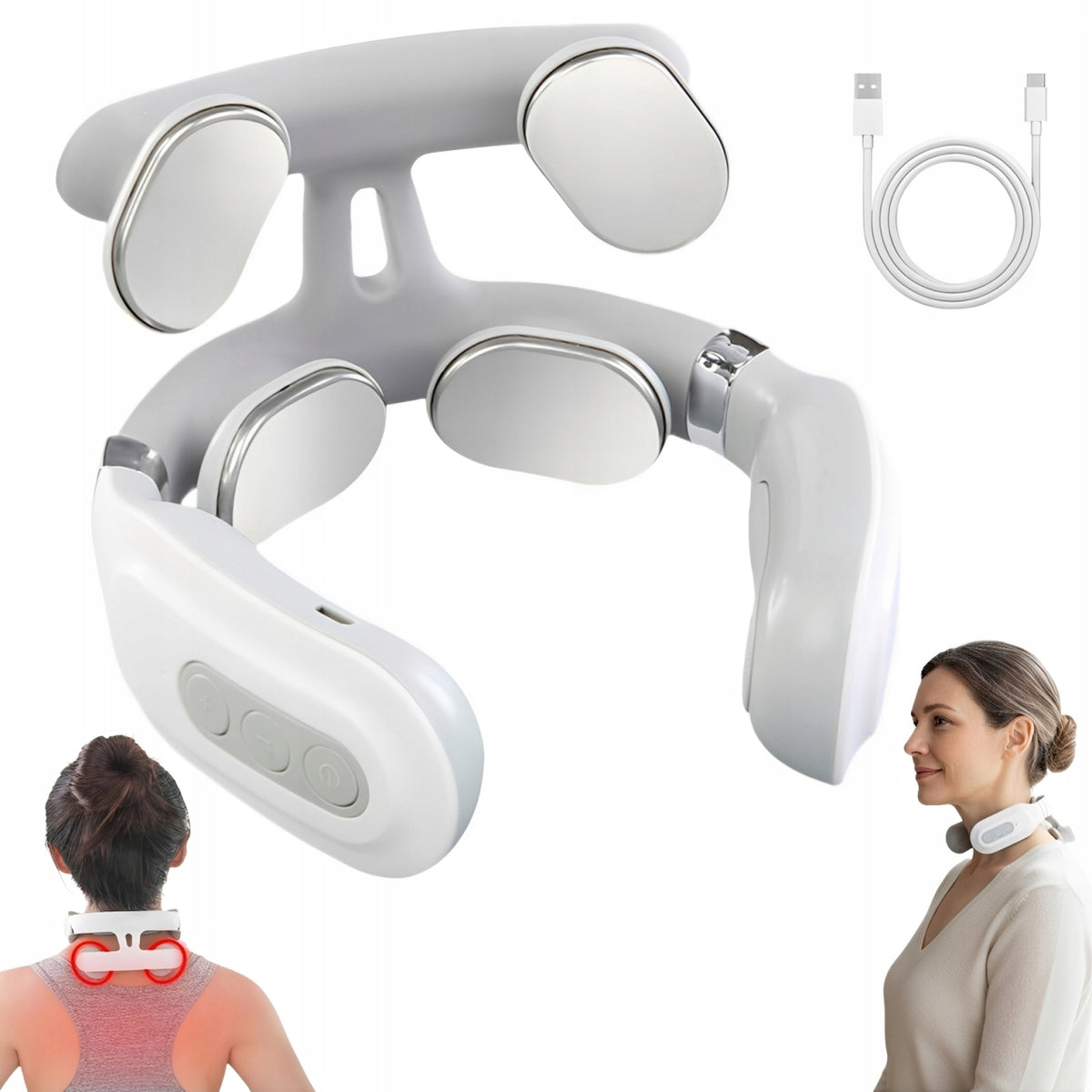 SHOULDER AND NECK MASSAGER NECK CHARGING-6 MODES 16 LEVELS 3D KNEADING