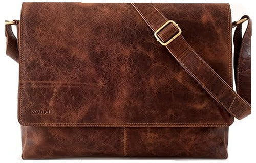 SHOULDER BAG LEATHER LAPTOP 15 CALI VINTAGE BUSINESS MAN FOR HOME