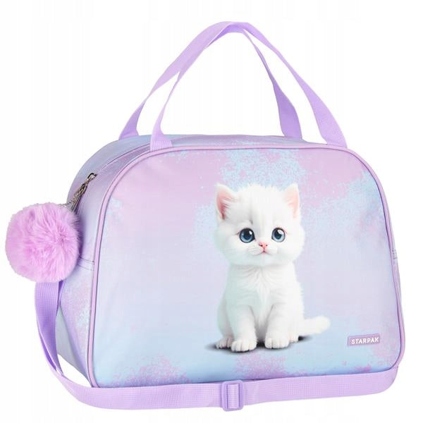 SHOULDER BAG. WHITE KITTEN