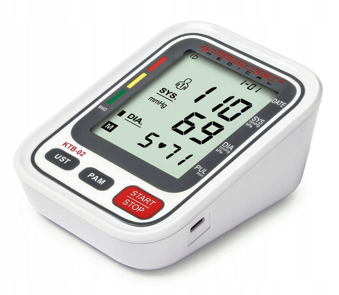 SHOULDER BLOOD PRESSURE MONITOR ARRHYTHMIA memory 2x99 USB-C POWER SUPPLY TECH-MED Medical device yes