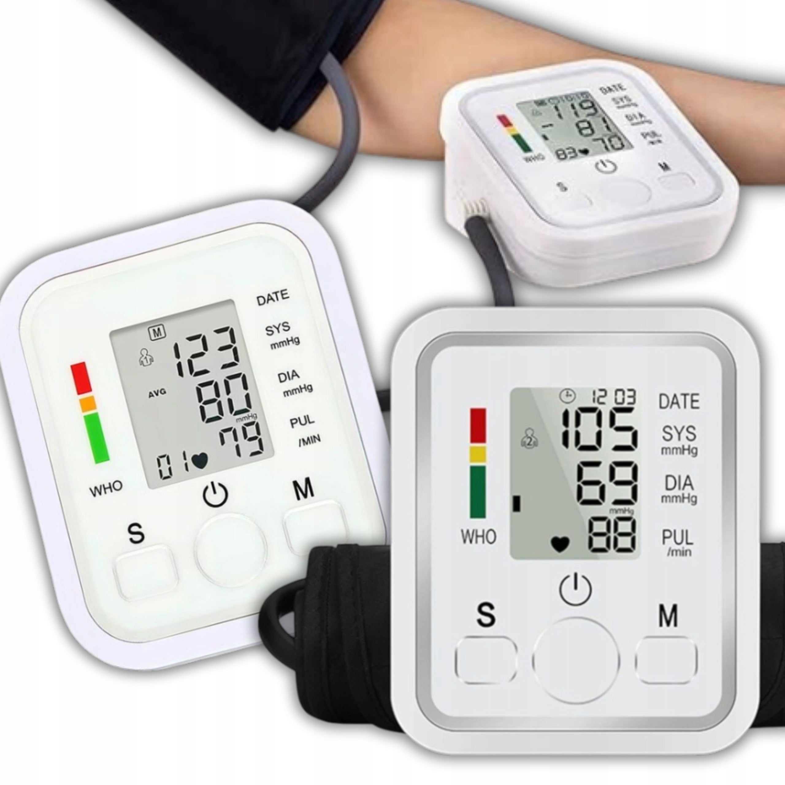 SHOULDER BLOOD PRESSURE MONITOR ELECTRONIC ARRHYTHMIA LARGE AUTOMATIC SCREEN