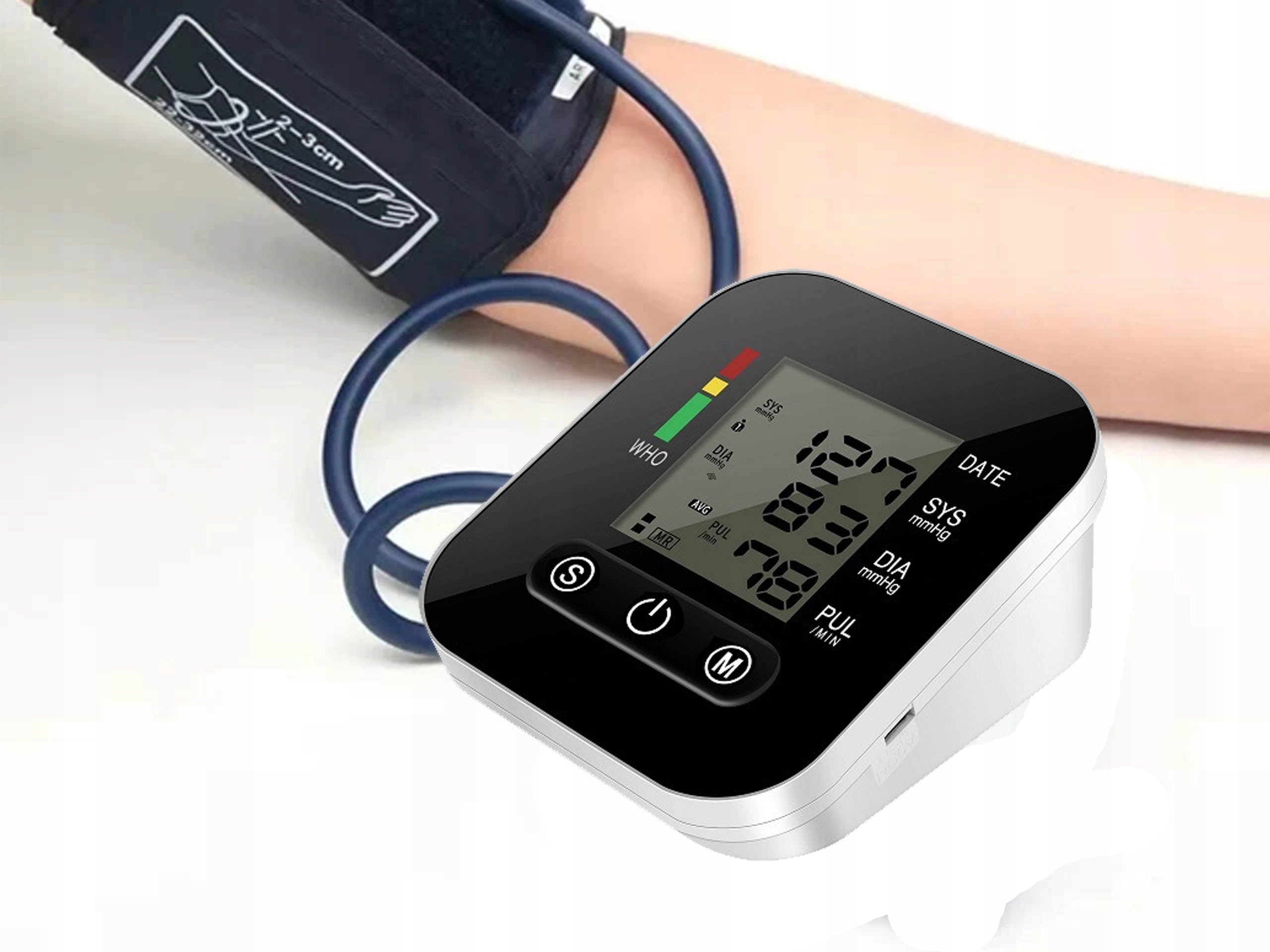 SHOULDER BLOOD PRESSURE MONITOR ELECTRONIC LCD DISPLAY ARRHYTHMIA MEMORY Medical device no